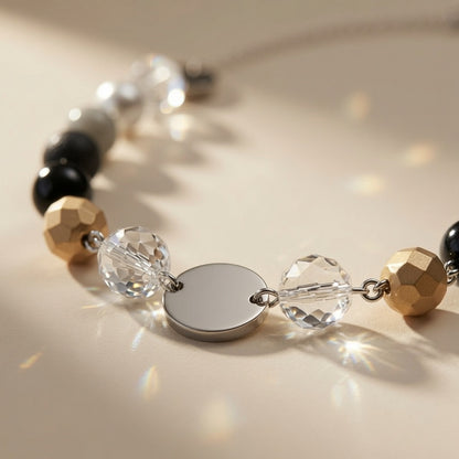 Czech Glass Lunar Dance of Shadows Necklace