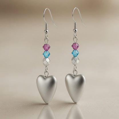 Earrings Moonlit Aureole Heart