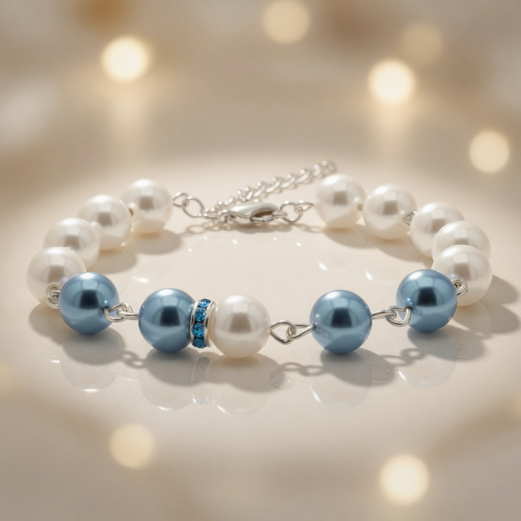 Czech Glass Sea Pearl Bracelet