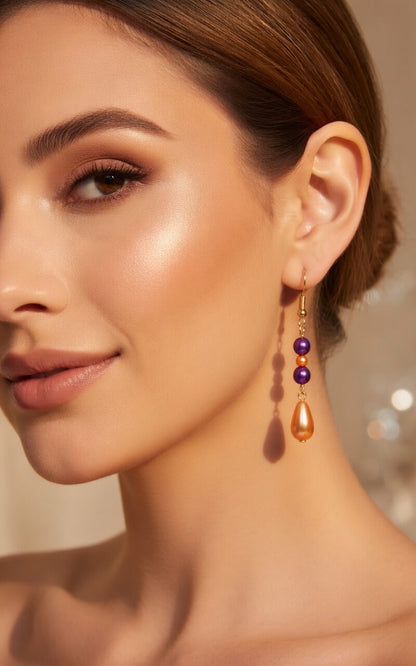 Earrings Mandarin Violet