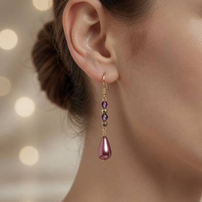 Earrings Merlot Gem