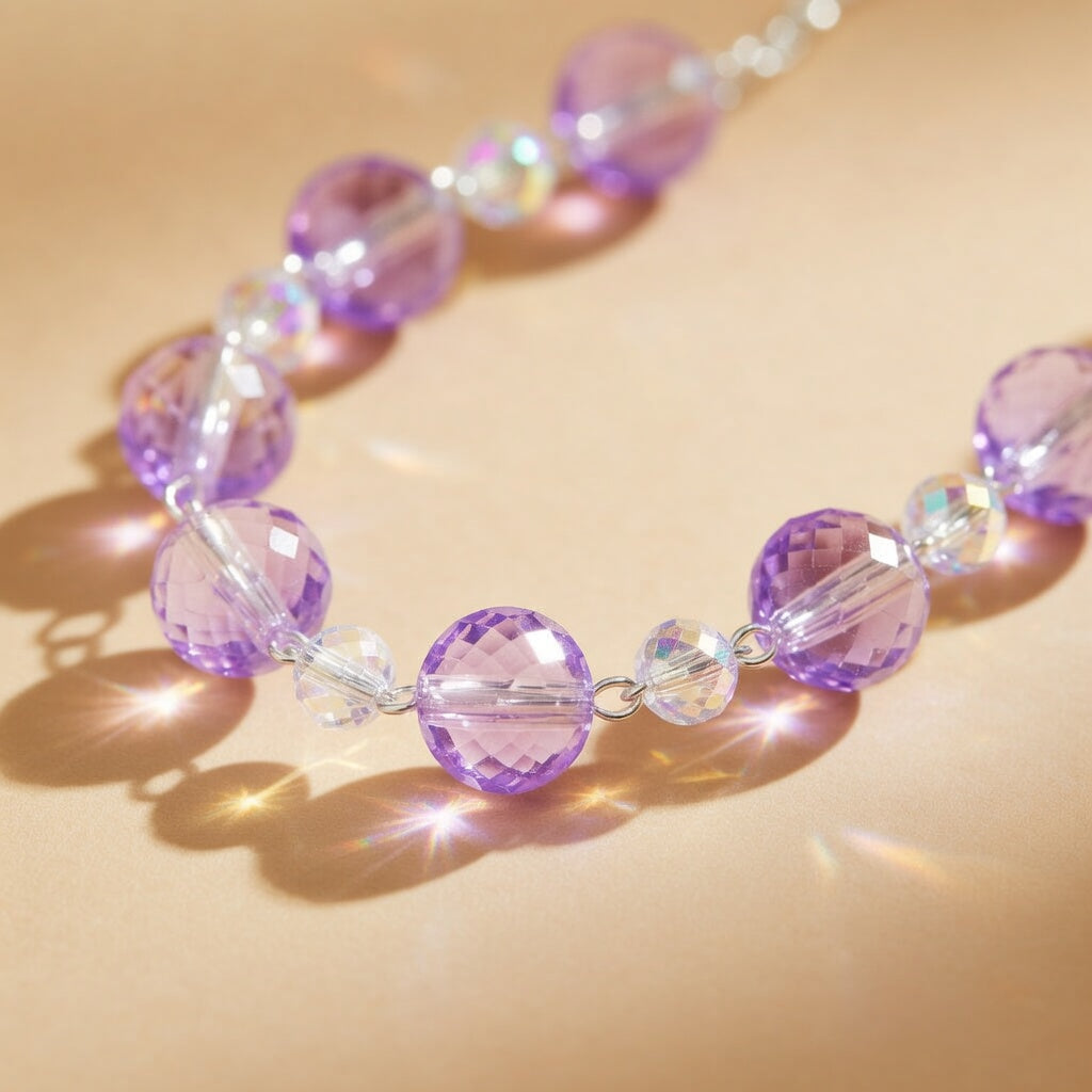Czech Glass Amethyst Purple Lavender