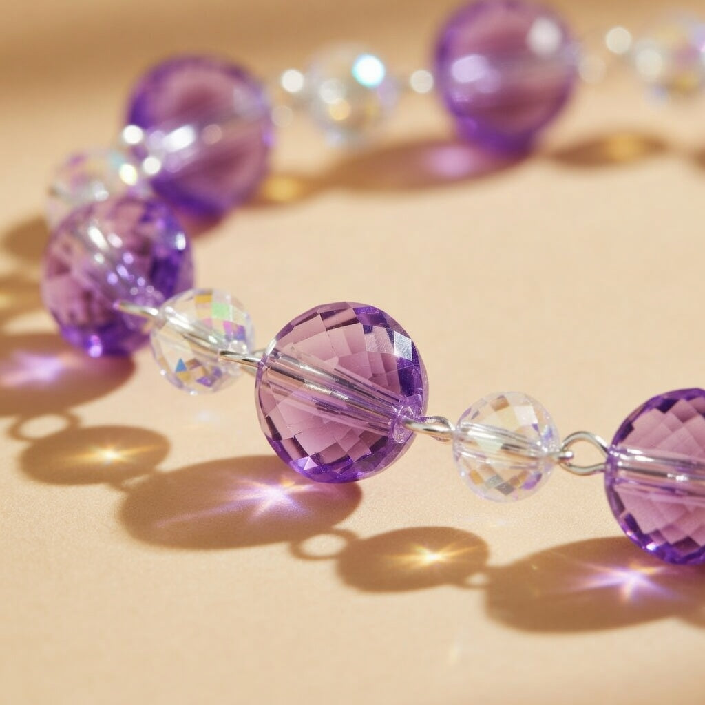 Czech Glass Amethyst Purple Lavender