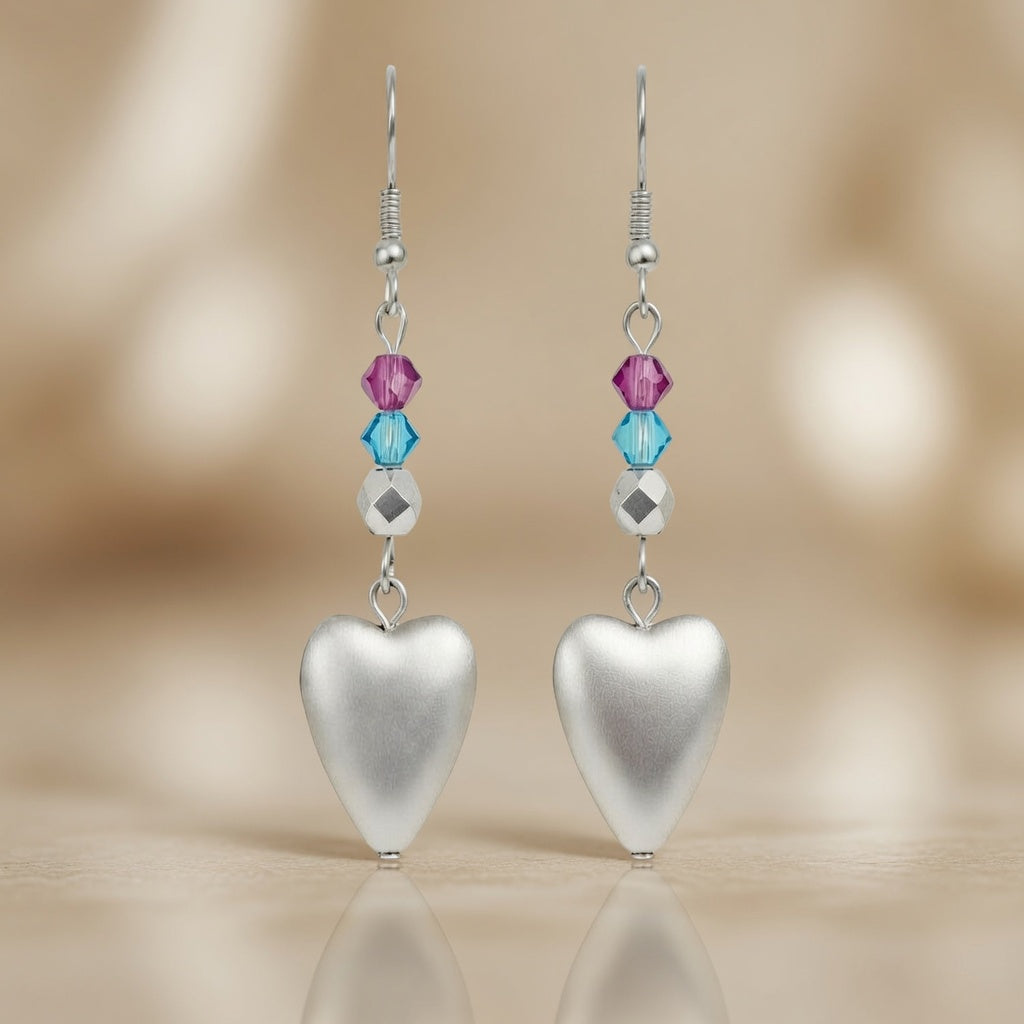 Earrings Moonlit Aureole Heart