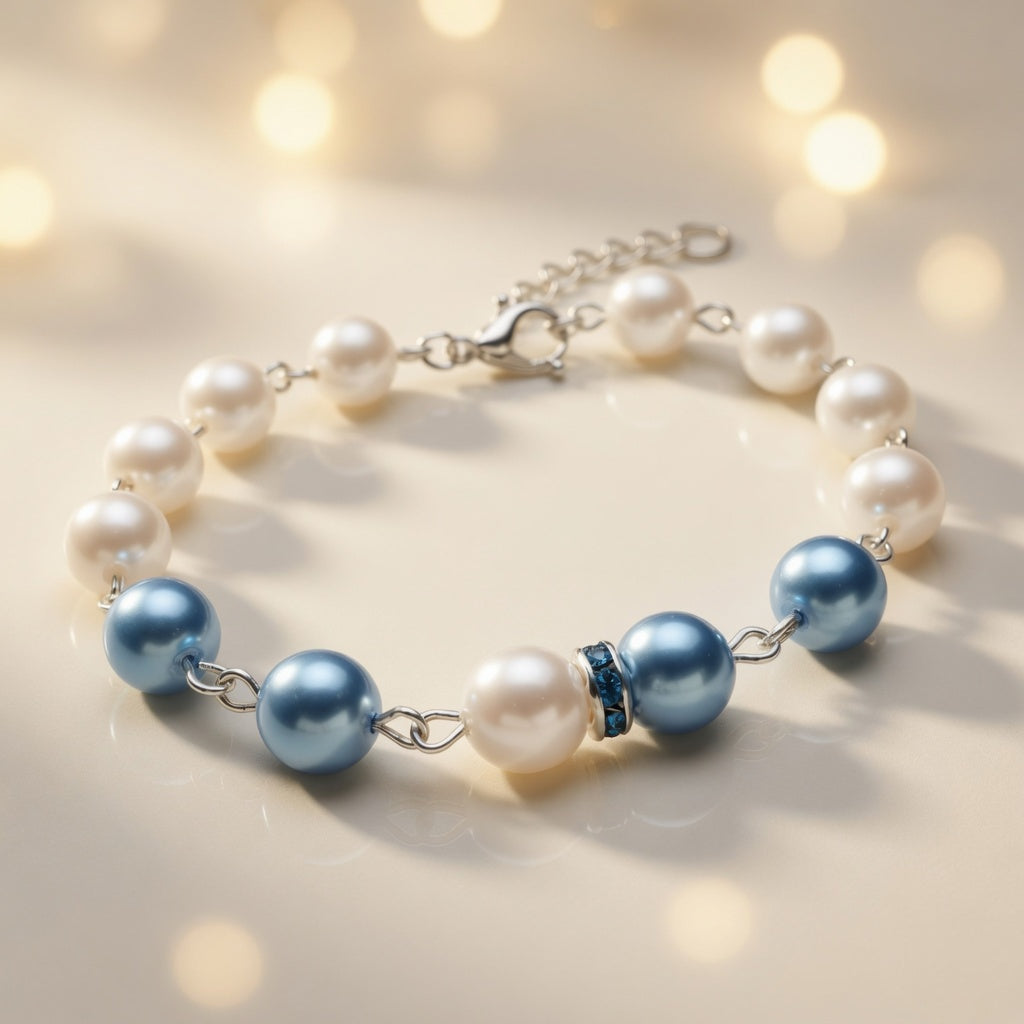 Czech Glass Sea Pearl Bracelet