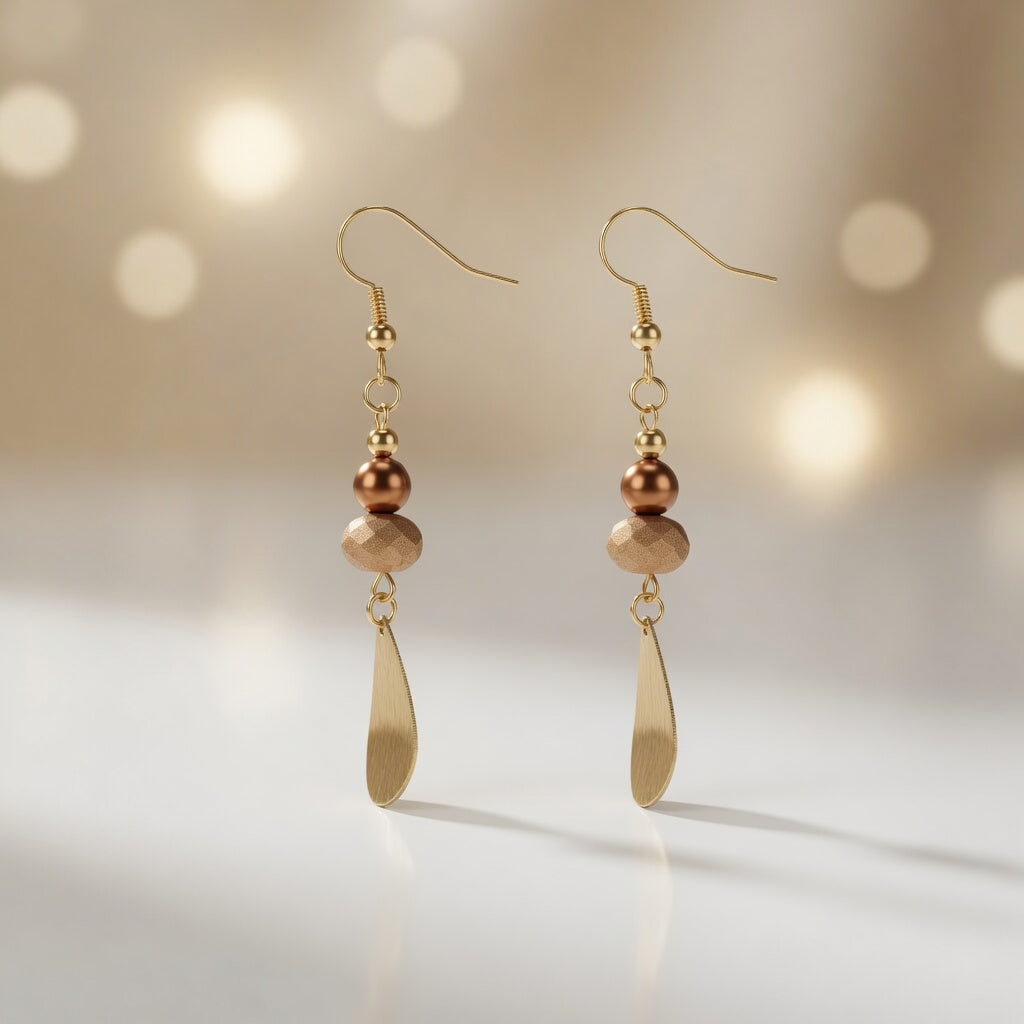 Copper Radiance Earrings