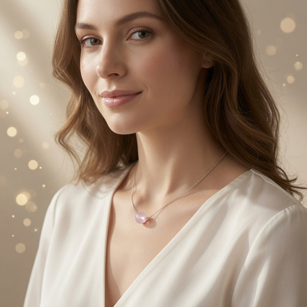 Pink Aura Glow Necklace