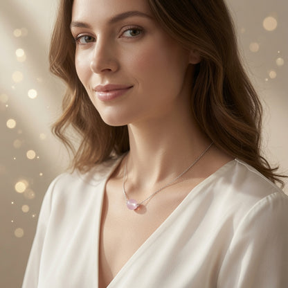 Pink Aura Glow Necklace