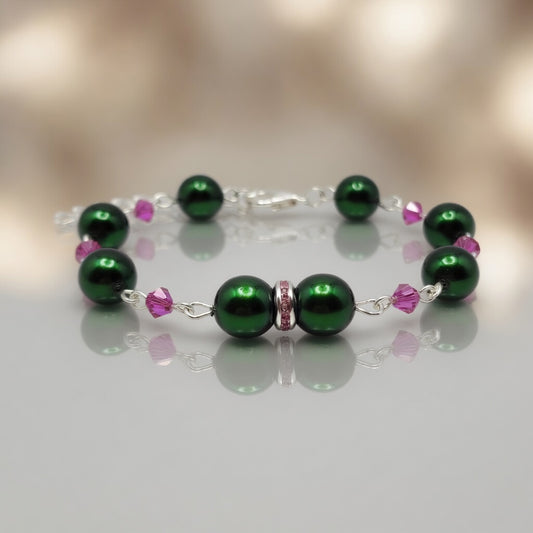 Bracelet Emerald Fuchsia