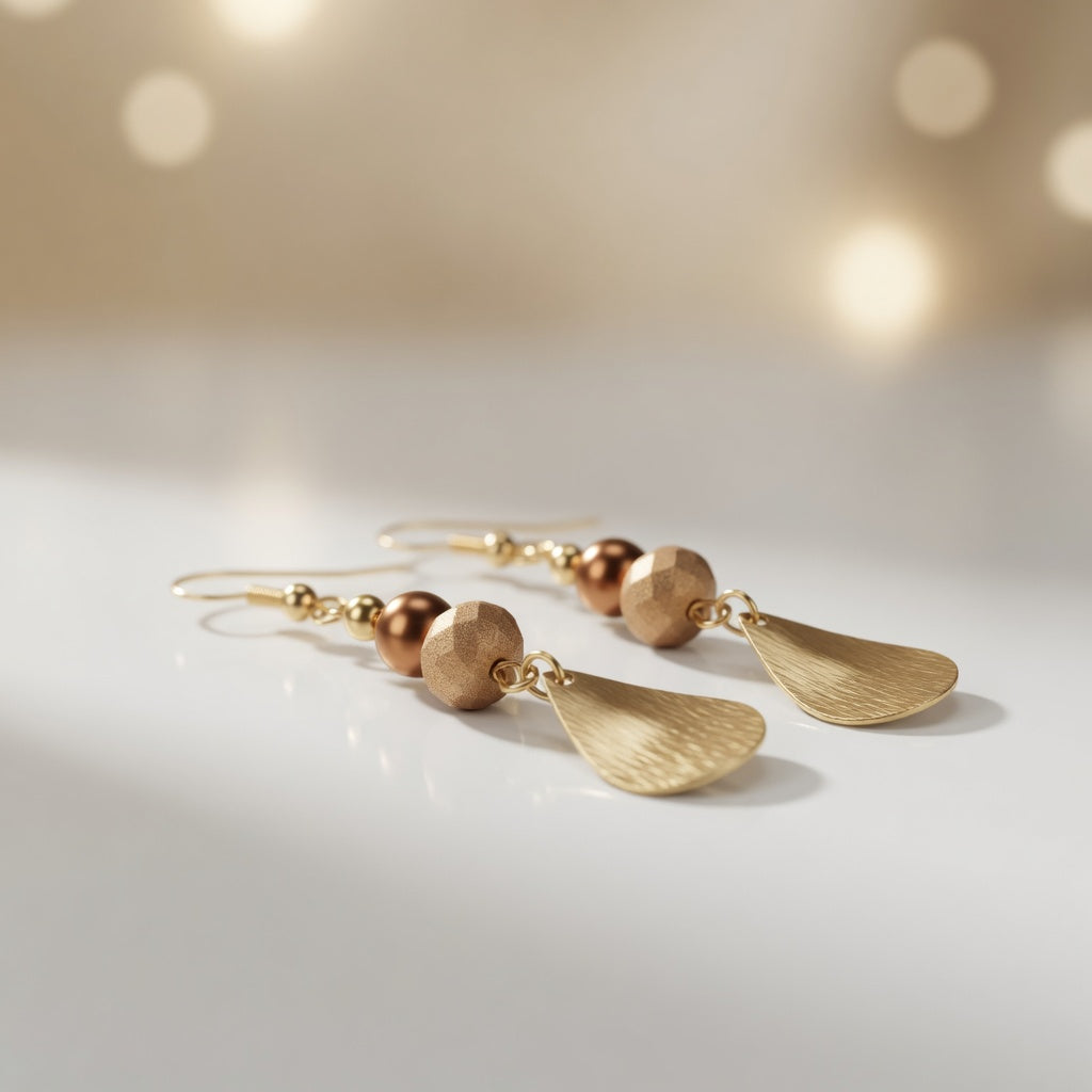 Copper Radiance Earrings