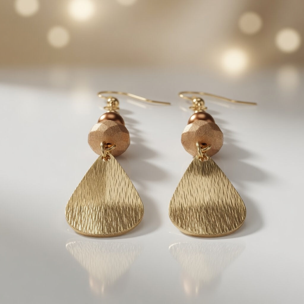 Copper Radiance Earrings