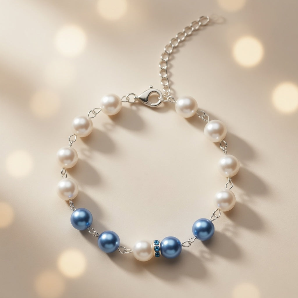 Czech Glass Sea Pearl Bracelet