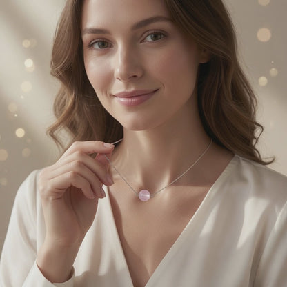 Pink Aura Glow Necklace