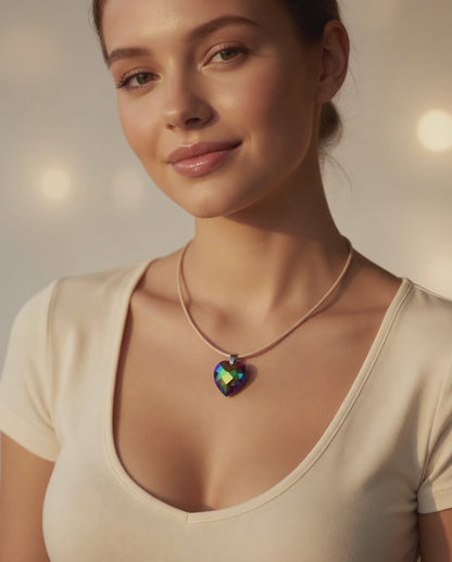 Swarovski Crystal Mystic Ocean Heart Pendant