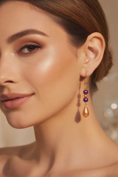 Earrings Mandarin Violet