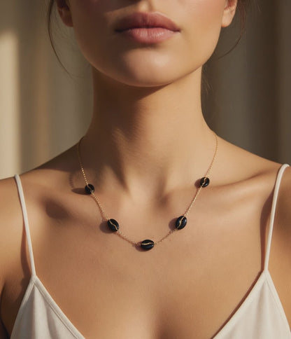 Necklace Midnight Coffee Beans