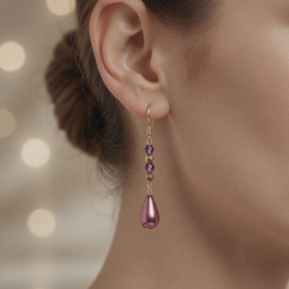 Earrings Merlot Gem