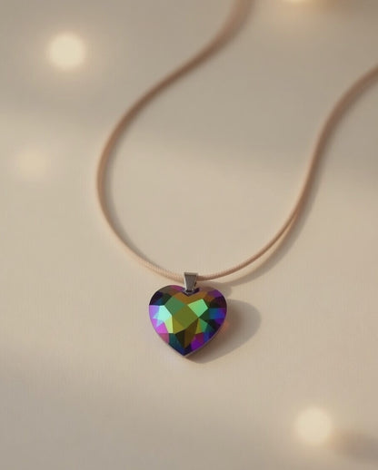 Swarovski Crystal Mystic Ocean Heart Pendant