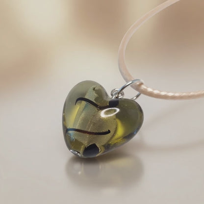 Pendant Golden Olive Heart