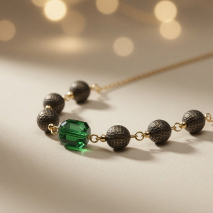 Emerald Green Crystal Necklace