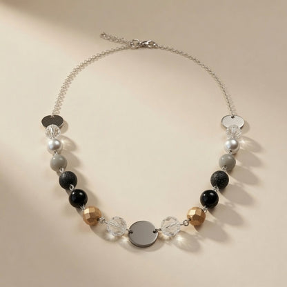 Czech Glass Lunar Dance of Shadows Necklace
